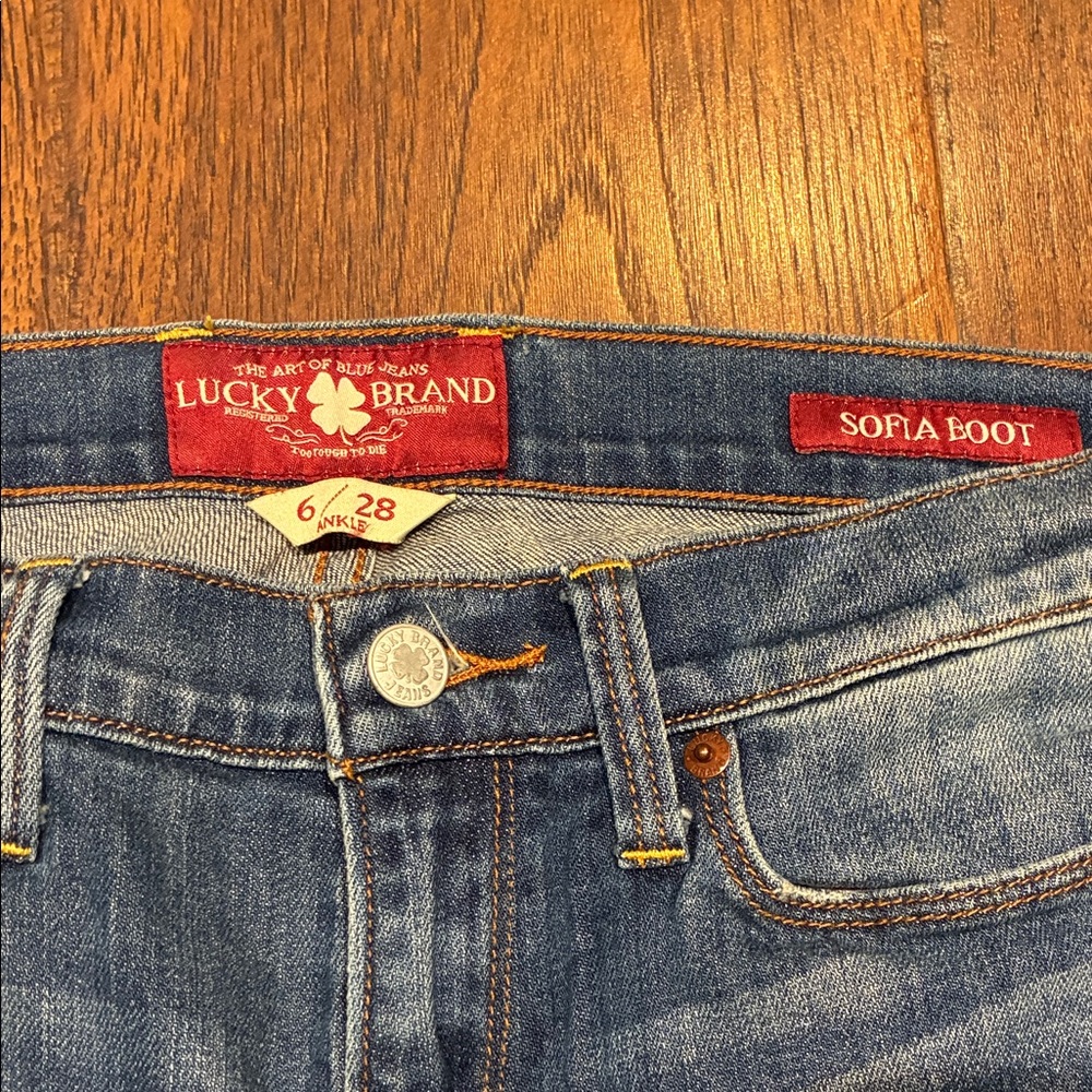 Lucky Brand Blue Flare Jeans - Picture 3 of 7
